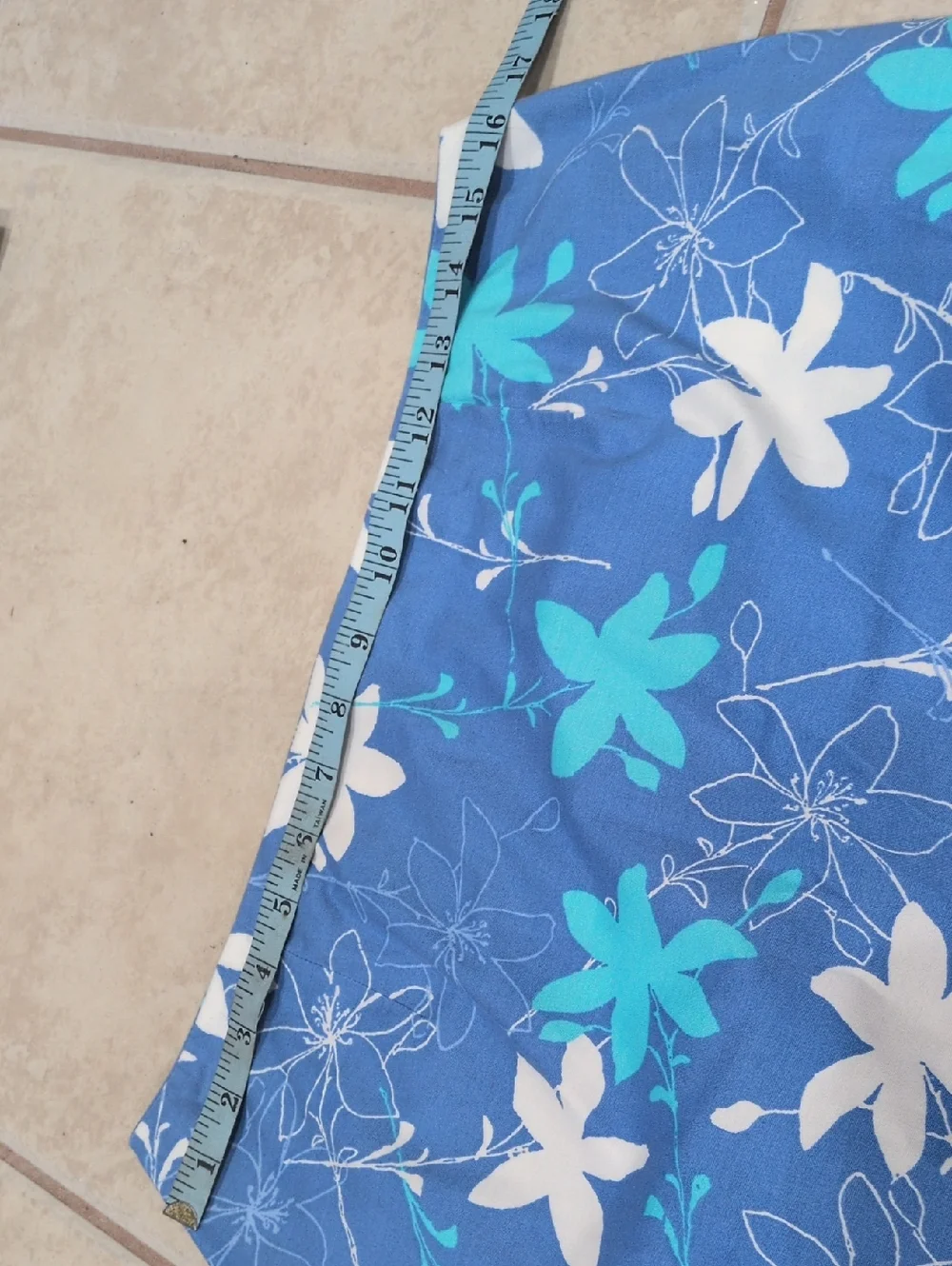 Sigrid Olsen Sport Blue Floral Skirt Size 12